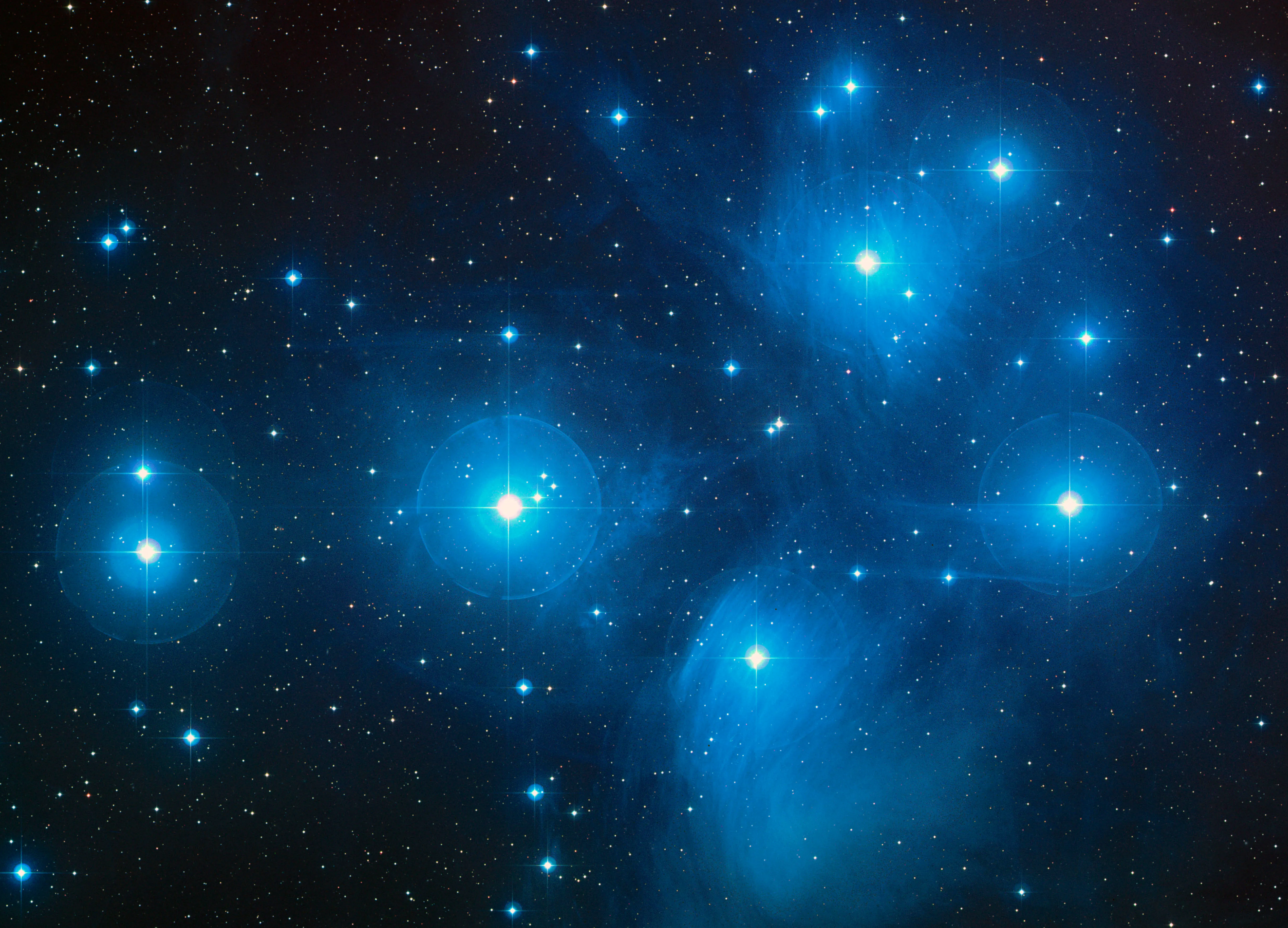 The Seven Sisters Star Cluster